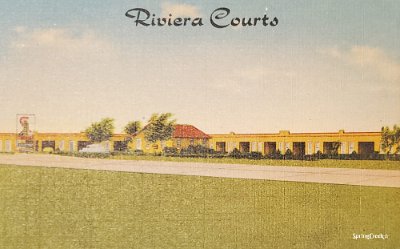 19xx Miami - Riviera Courts postcard 1