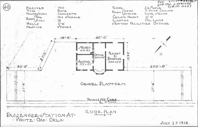 1916 White Oak - Frisco Depot floorplan