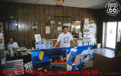 1993-09 OKC- Route66 trading post with Jerrry McClanahan by Sjef van Eijk