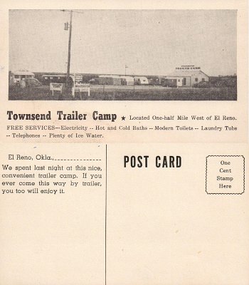 19xx El Reno - Townsend Trailer Camp