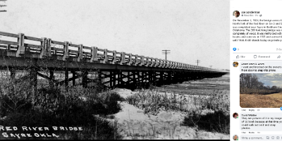 19xx Sayre - Bridge over Red River