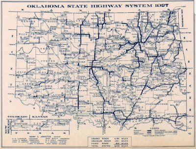 1927 OK road map