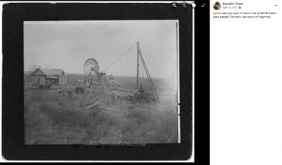 19xx Shamrock - Erectinga windmill by Donald E Green
