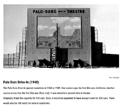 1948 Amarillo - Palo Duro drive-in