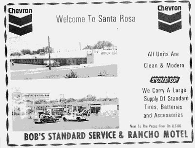 1972 Santa Rosa - Bob's standard service and Rancho Motel