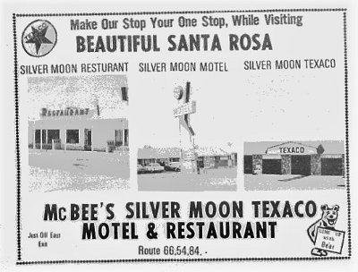 1972 Santa Rosa - McBee's silvermoon texaco motel