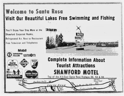 1972 Santa Rosa - Shawford motel