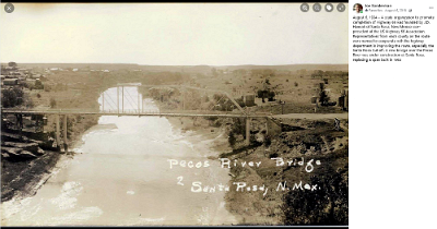 19xx Santa Rosa - Pecos river bridge
