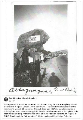 1941 Tijeras - Balanced Rock
