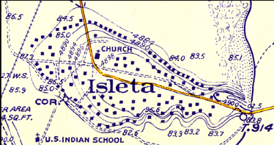 1922 Isleta map
