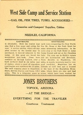 1922 Tourist guide to the National Old Trails Highway 8