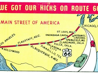 Route 66 postcards